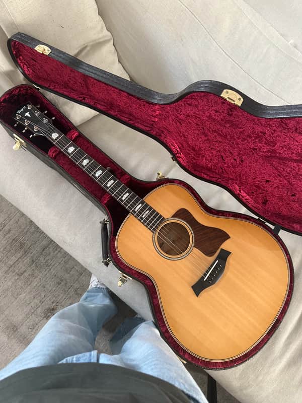 Taylor Grand Orchestra 618e with Taylor Grand Pacific Deluxe Western Floral Hardshell Case. image 1
