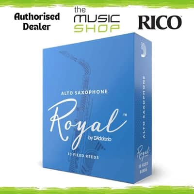 Royal by D'Addario Alto Saxophone (Sax) Reeds, 2 Strength, Box of 10 - RJB1020 image 1