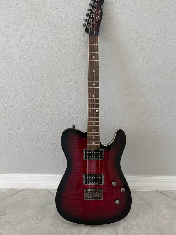 Fender Special Edition Custom Telecaster FMT HH with Laurel Fretboard 2019 - Present - Crimson Red Transparent image 1