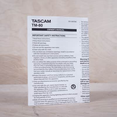TASCAM TM-80 Large Diaphragm Condenser Microphone Black w/ Box, Stand, XLR Cable image 4