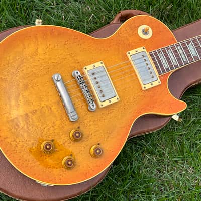 1992 Gibson Custom Shop 1960 RI Les Paul Tom Murphy Birdseye Maple Top Sunburst image 3