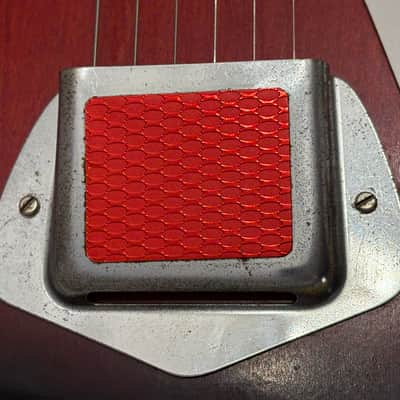1960’s Kay Vanguard II Single Pickup Garage Rock Guitar “Red Devil” Red Foil Reflector Model USA image 9