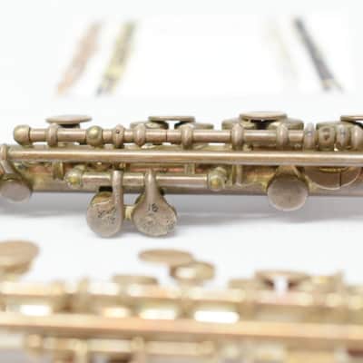 Vintage Selmer Solid Silver Handmade Piccolo Set *TWINS* C & Db for Repads image 19
