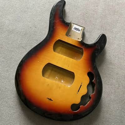 Tobacco Burst StingRay Style Basswood Body, Tiger Maple Top image 1