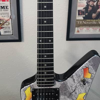 Dean Z Dime Floyd Rose 25.5 Scale Custom Primal concrete Sledge Tribute 2000s - Gray Primal Sledge Skin image 6