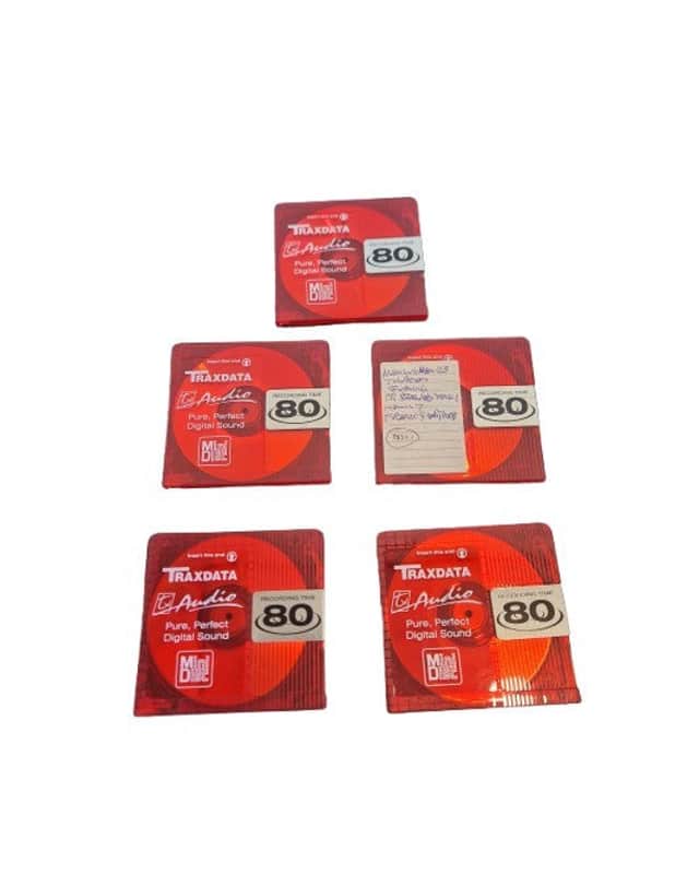 T Audio Traxdata Md 80 - Red X 5 – Minidisc - Excellent image 1
