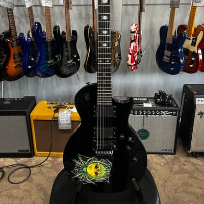 ESP LTD KH-3 Kirk Hammett Signature Spider 2021 - Black with Spider Graphic image 1
