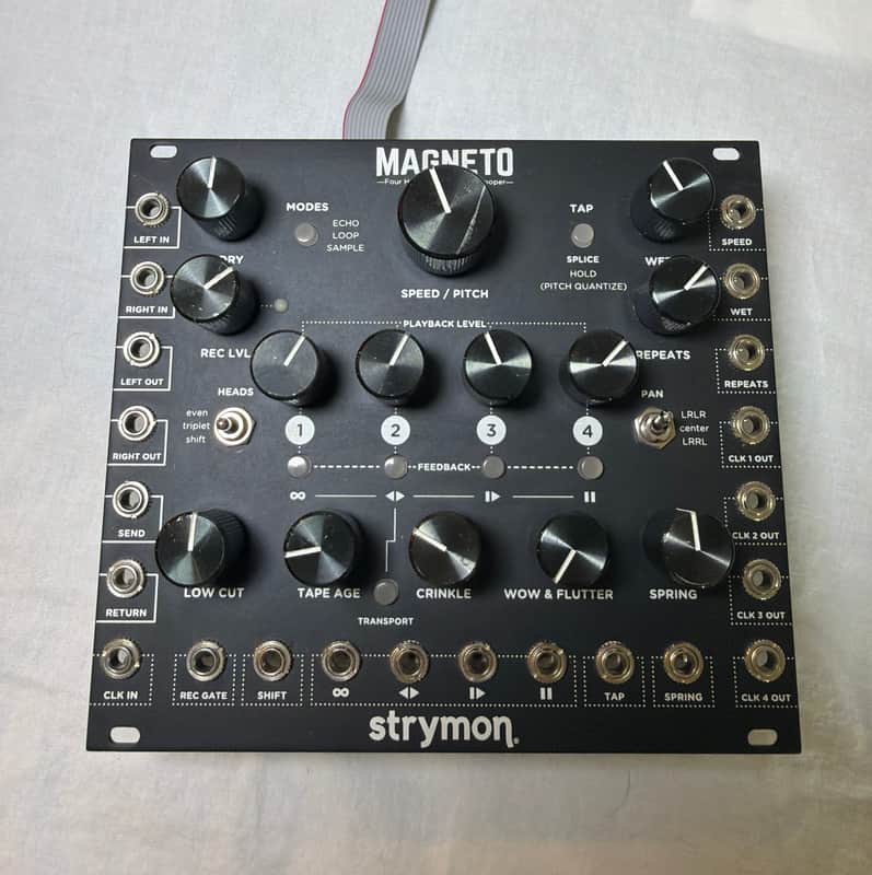 Strymon Magneto Four Head dTape Echo and Looper Eurorack Unit 2010s - Black image 1