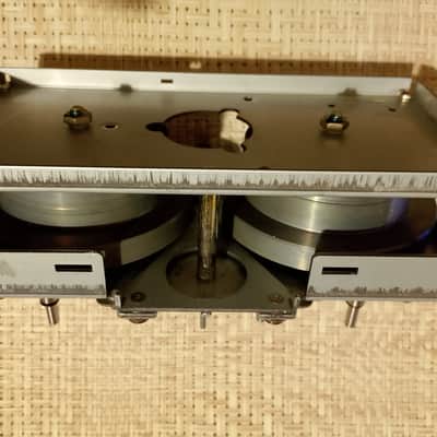 TEAC X 7/10/1000 Reel to Reel Series Capstan/Head chassis with flywheels image 5