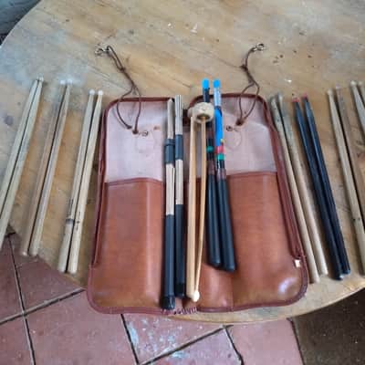 Vintage Pro-Mark Leather Stick Bag (with sticks) image 1