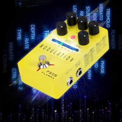 FLAMMA FS05 Multi Modulation Pedal Electric Guitar Stereo Effects Pedal with 7 Storable Slots 11 Modulation Effects True Bypass image 5