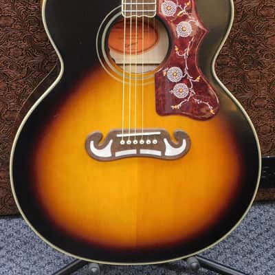 2022 Epiphone Inspired by Gibson J-200 Acoustic-Electric Guitar w/Case! Aged Vintage Sunburst! VERY NICE!!! image 3