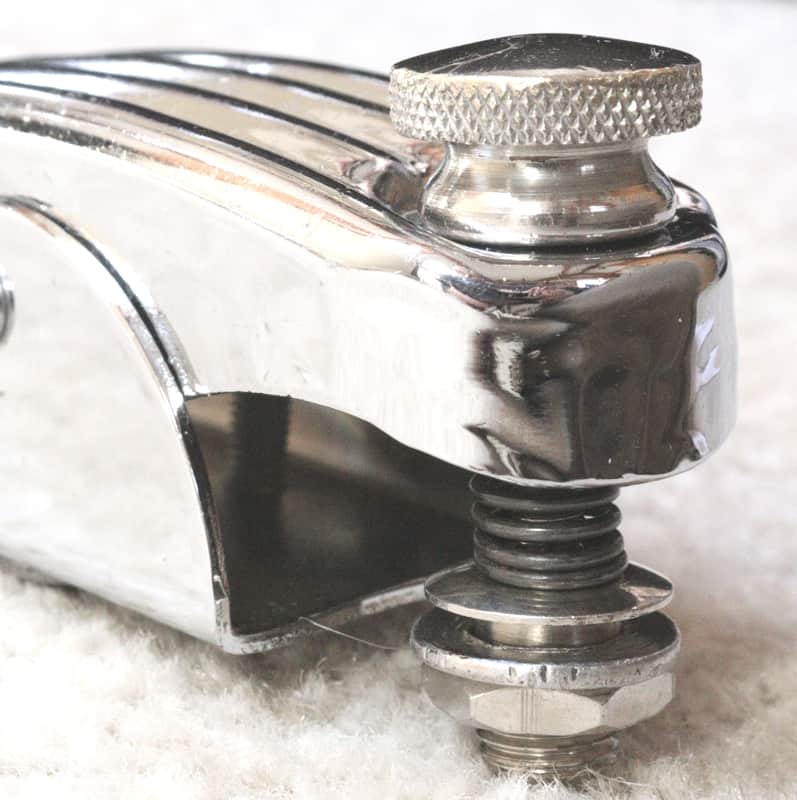 Slingerland Clam Shell Strainer/Butt End for Radio King Snare Drum, Chrome Plated - 1960s / INSPECTED & TESTED image 1