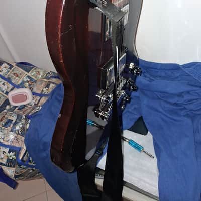Made in Japan 70's by Matsumoku REFURBISHED MODIFIED AND REFRETTED Westminster SG walnut with UK Monty's Guitars wiring kit image 19