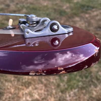 VIDEO ... 1977 Greco SG-400T ... Catalogue CUSTOM ORDER … BIGSBY STRING-TROUGH + Maxon U-1000 PAF "Burst" REPLICA / Clone Humbuckers ... Made in Japan Lawsuit Era + GIGBAG image 15