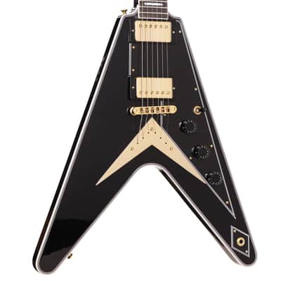 Gibson Custom Shop Flying V Custom Ebony Gloss image 1