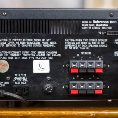 Quadraflex Reference 180R Stereo Receiver- 1978 image 9