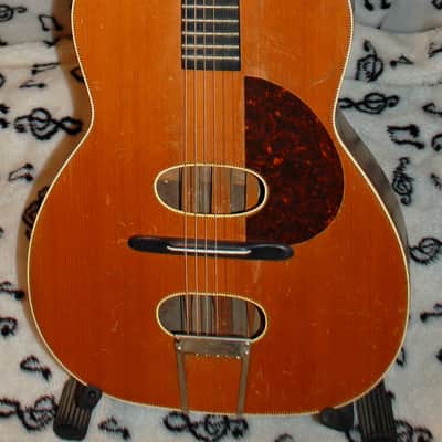 Regal REGAL Double Sound Hole Flat Top Acoustic Guitar- "Borg Balancing Control Tone Refiner" image 1