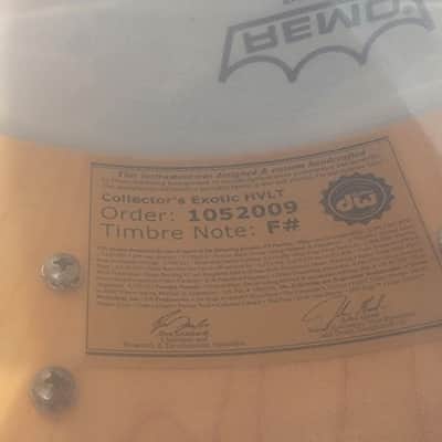 DW Collector's Series Eucalyptus /Maple Exotic HVLT Snare, Natural Satin, 5x14 image 8