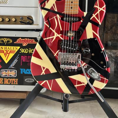 1983 ESP Japan VH-160 Kramer ad model real Frankenstrat EVH with hardcase image 7