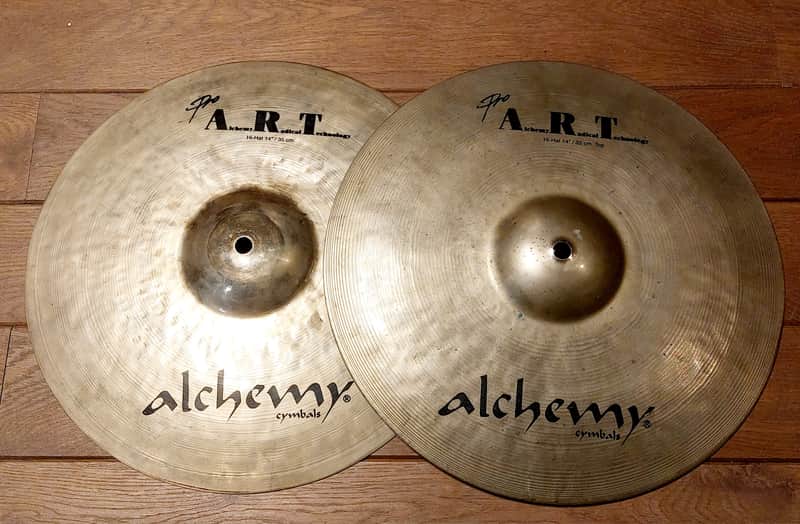 Alchemy ART 14" hi hats 1990s - Traditional B20 image 1