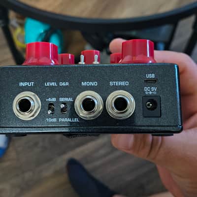 NuX NDR-5 Verdugo Series Atlantic Delay/Reverb 2018 - Black/Red image 3