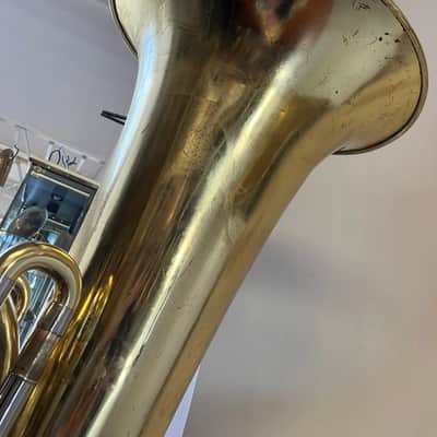 Very Clean Used Yamaha YBB-641 Concert BBb Tuba in Yellow Brass,Lacquered, good valves; with Case, Mouthpiece image 6