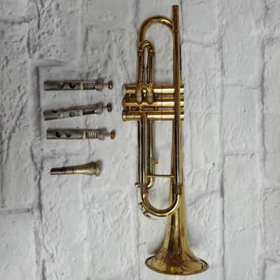 Vintage NEMC Trumpet  Elkhorn Indiana w/ case and Vintage Olds 3c Mouthpiece image 6