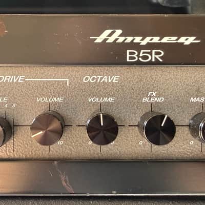 Ampeg B5R Bass Dual-Channel Amp Head +OCTAVE/DIST w Flight Case 1 OWNER USA Made image 9