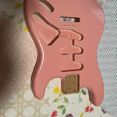 4lbs 2oz Bloom Doom Shell Pink S-Style Guitar Body image 3