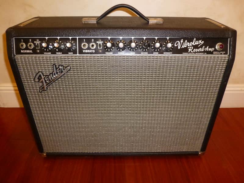 Rare 1964 Blackface Fender Vibrolux Reverb Guitar Amp AA864 Production #3, Serial# A 00745 image 1