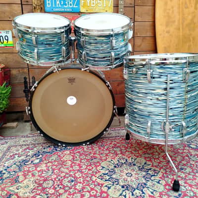Ludwig Big Beat 1978/79, Blue Oyster Pearl. image 9
