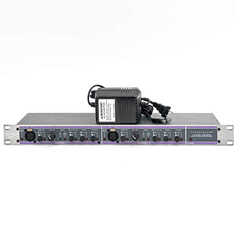 Aphex Model 107 Dual-Channel Tube Microphone Preamplifier w/ Tubessence Technology, Power Supply image 1
