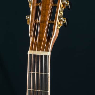 Huss and Dalton 0-SP Parlor 12-Fret Figured Black Walnut and and Bearclaw Sitka Spruce Sunburst Custom NEW image 12