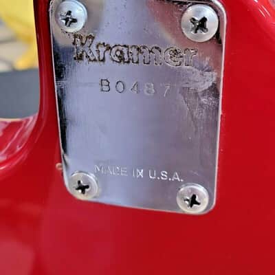 Vintage Kramer Pacer USA Made Circa 1982, Candy Apple Red, "Strat" Headstock w/Bag image 10