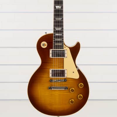 Gibson Custom Shop 1959 Les Paul Standard Reissue VOS Electric Guitar, Rosewood Fingerboard, Iced Tea Burst image 14