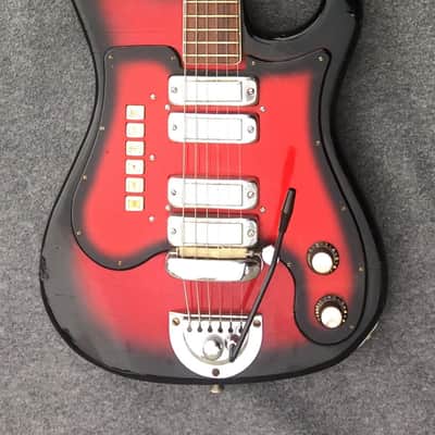 Jackson Strato Tone 1965 Red Burst Rare image 1