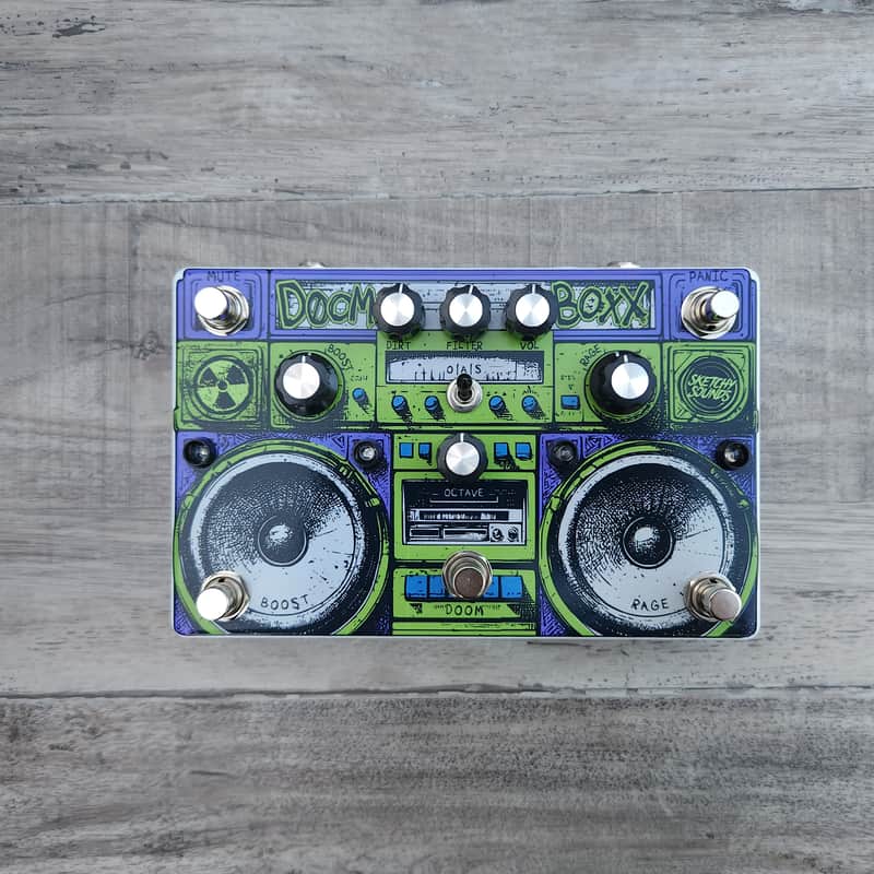 Sketchy Sounds Doom Boxx Octave Distortion and Boost Guitar Pedal image 1