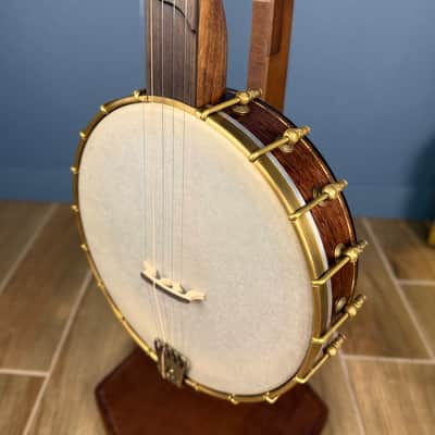 Custom Rickard Dobson 11" Banjo Walnut with North Star Tailpiece image 8