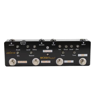 Mosky 5-in-1 Multi-Effects Pedal Distortion Overdrive FX Loop Delay Reverb Effect Pedal,price include the import duty for US buyer image 6