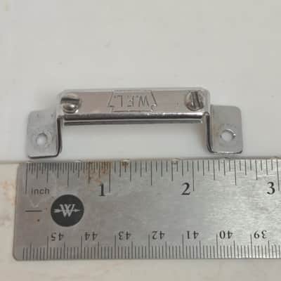 Ludwig W.F.L. Snare Drum Butt Plate Vtg 50's P32- Drum Part- Chrome Plated image 5
