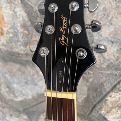 Greg Bennett AV3 Blue Burst Flamed Top, Excellent Condition + Video Demo image 6