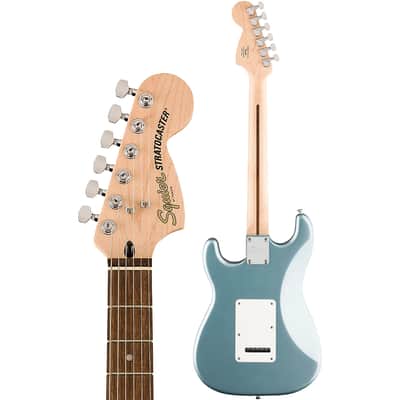 Squier by Fender Affinity Series Stratocaster Junior HSS Electric Guitar, Ice Blue Metallic image 8