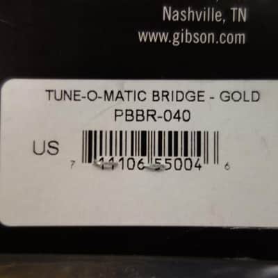 Gibson PBBR-040 Nashville Tune-O-Matic Bridge (Gold) image 4