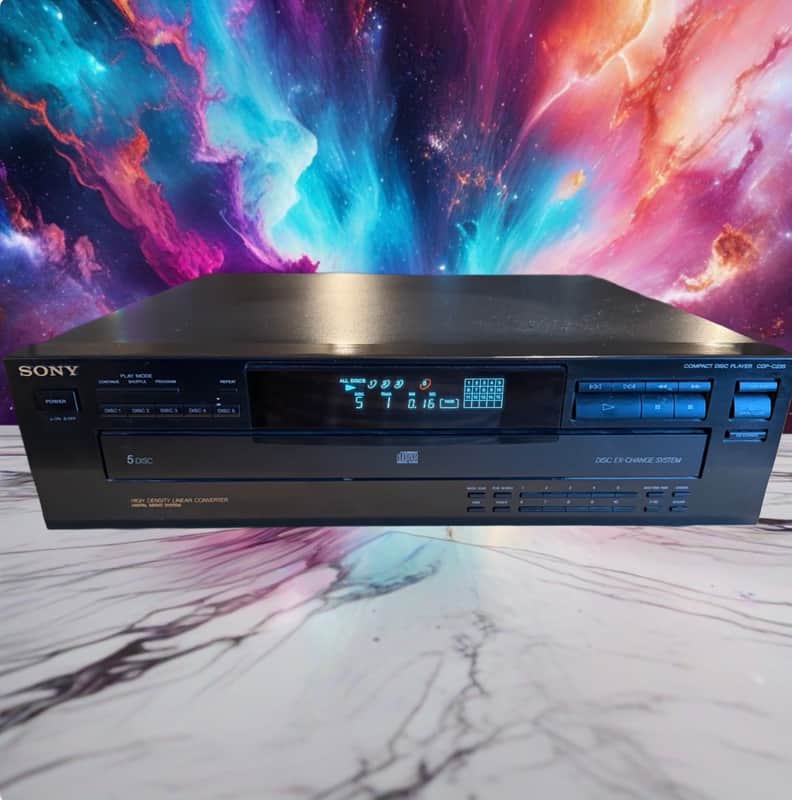 Sony CDP-C235 CD Changer 5 Compact Disc Player Vintage HiFi Black - SERVICED image 1
