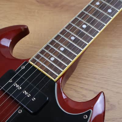 1991 Greco Japan SS-600S SG Special w/Vibrola (Cherry Red) image 8