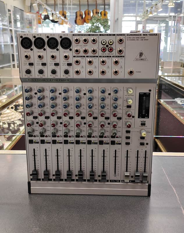 Behringer Eurorack MX1604A 16-Channel Mic / Line Mixer 2000s - Silver image 1