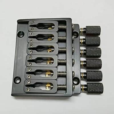 Brass Headless Guitar Fixed Bridge System with Brass Saddles image 6