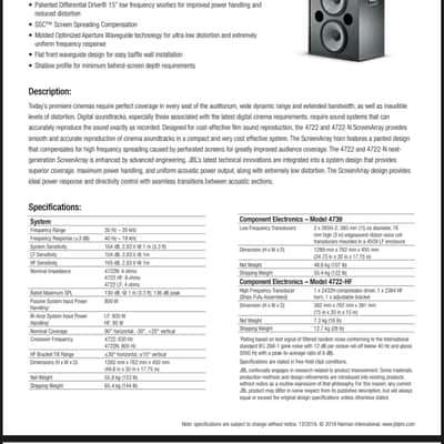 JBL 4722N Audiophile Speakers (Horn + dual 15” LFD) w/Custom Grilles + Wood Stands! image 12