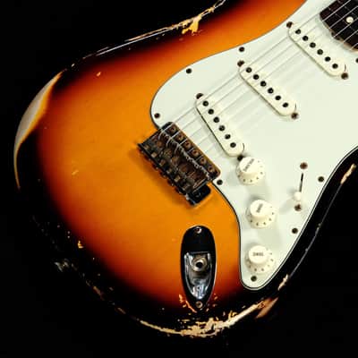 FENDER CUSTOM SHOP LTD 1963 Stratocaster Heavy Relic 3-Color Sunburst [CZ557408] (08/05) image 11